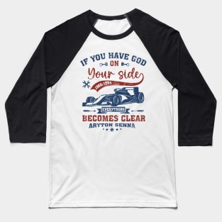 God is on your side Baseball T-Shirt